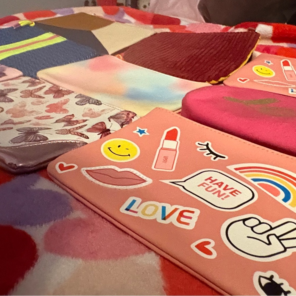 Colorful Makeup Pouch Set